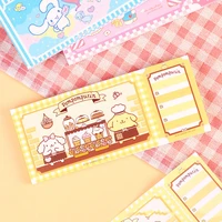 kawaii sanrio sticky note hello kittys kuromi cinnamoroll accessories cute beauty cartoon note paper message toys for girls gift