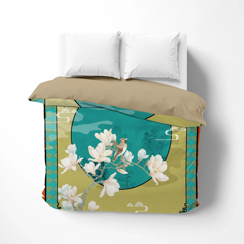 

1Pc Luxury Duvet cover Quilt Cover Blanket/Comfortable Case Bedding 140x200 150x200 135x200 240x220 Customized size retro green