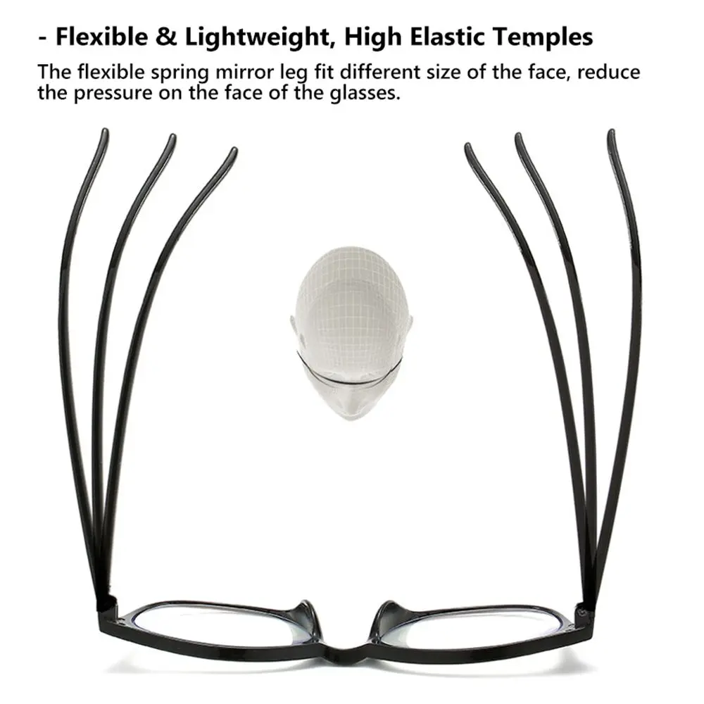 Прогрессивные мультифокальные очки для чтения блокирующие синий свет