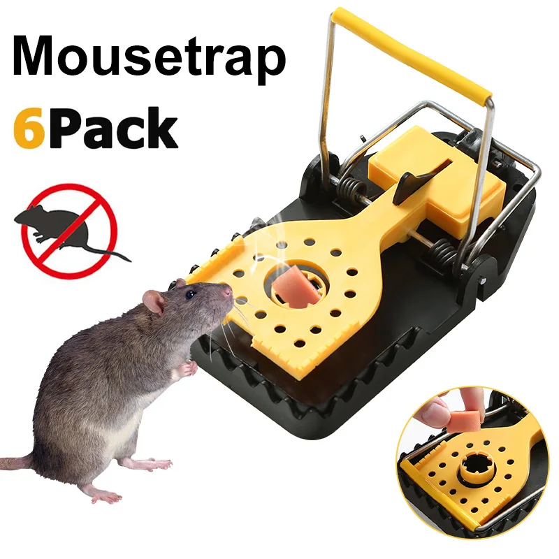 

2/4/6Pcs Large Mouse Trap Reusable Rat Catcher Mice Killer Pest Mousetrap House Indoor Kitchen Quick Effective Rodent Catch Tool
