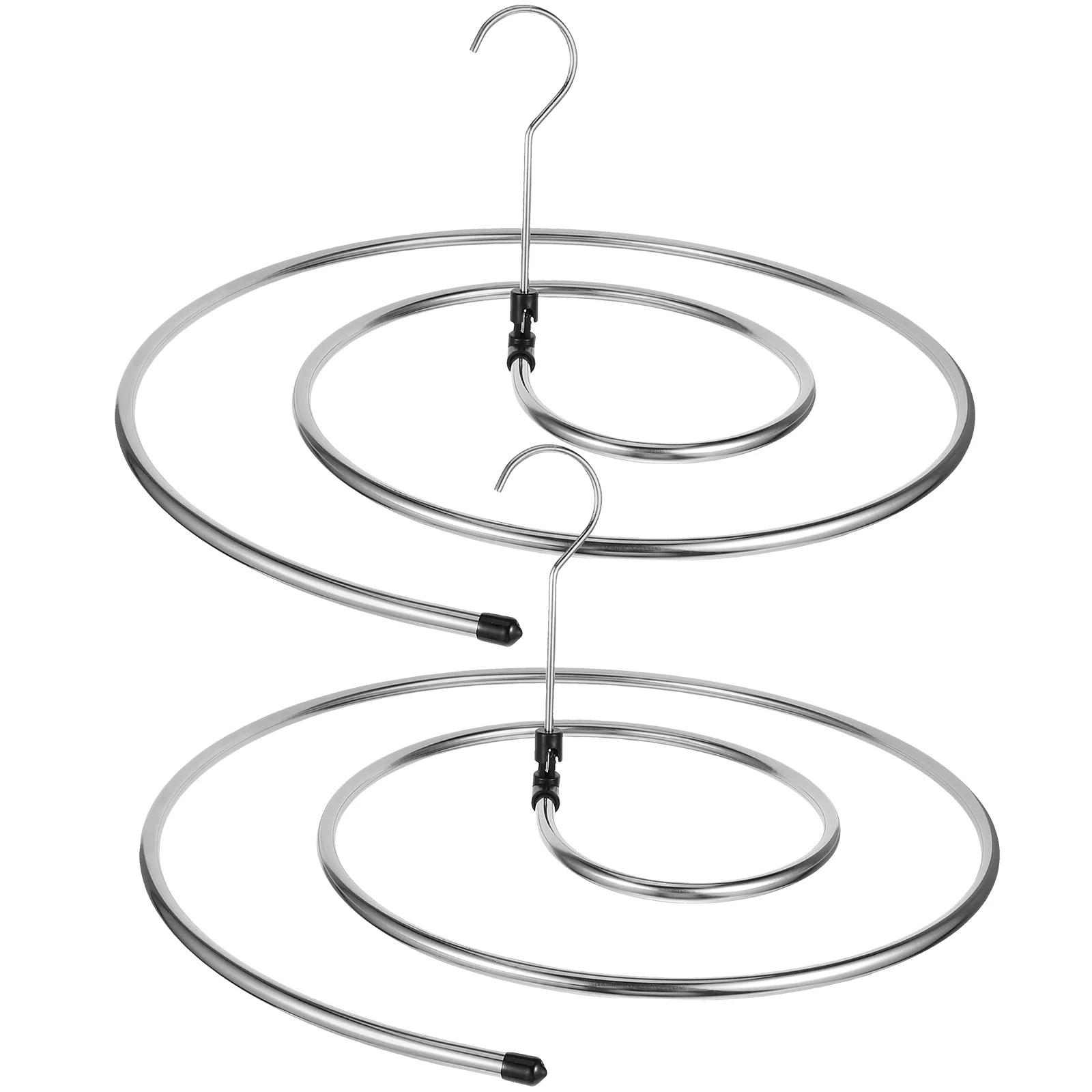 

2 Pcs Bath Towel Hooks Laundry Drying Hanger Quilt Stand Stainless Steel Child