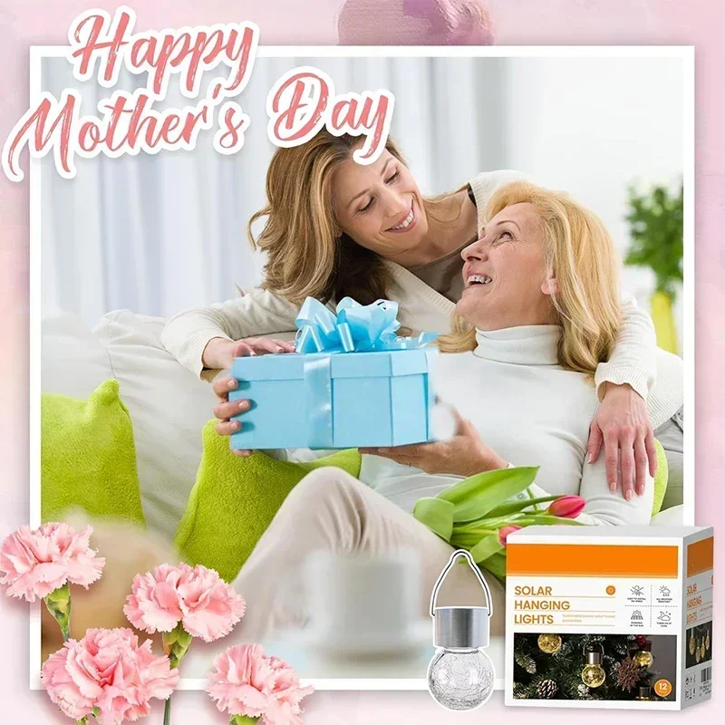 Подвесные светильники на солнечных батареях рождественские украшения с