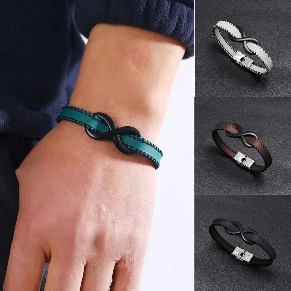 

Винтажный Браслет Eif Dock с подвеской в виде знака бесконечности, мужской браслет, подарок на день Святого Валентина, Прямая поставка