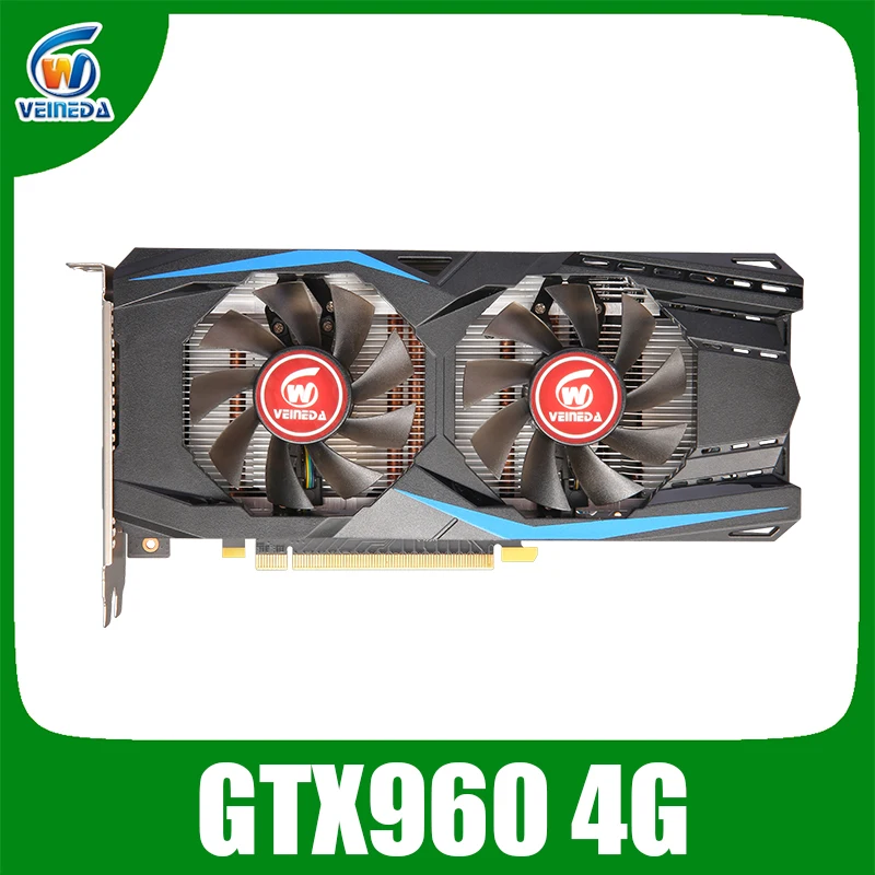 VEINEDA Оригинал GTX 960 4 Гб GPU 128 бит GDDR5 7012 МГц видеокарты GTX960 DVI для nVIDIA Geforce Game |