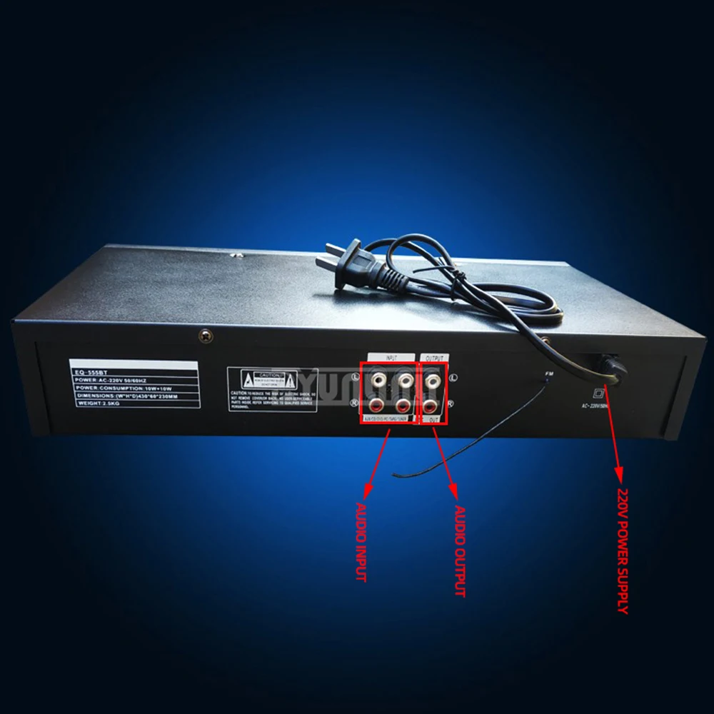 HD качество звука цифровой Эквалайзер EQ тональный миксер фронтальный увеличитель