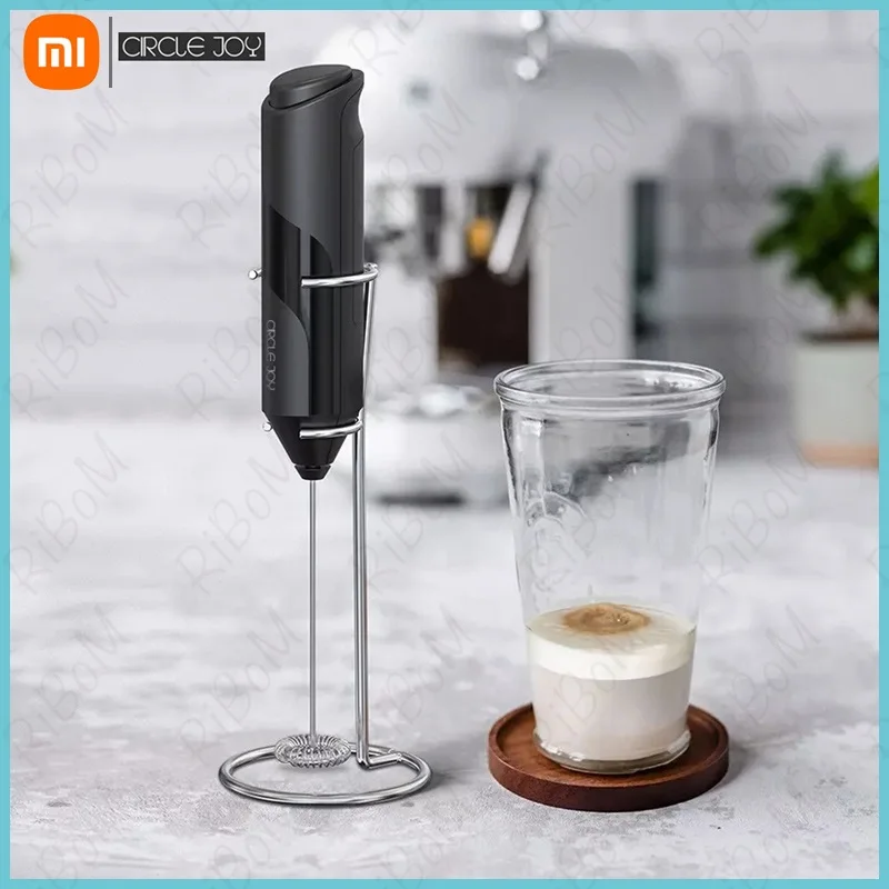 

New Xiaomi Circle Joy Electric Milk Frother Mixer Foamer Coffee Maker Egg Beater Chocolate/Cappuccino Stirrer Kitchen Whisk Tool