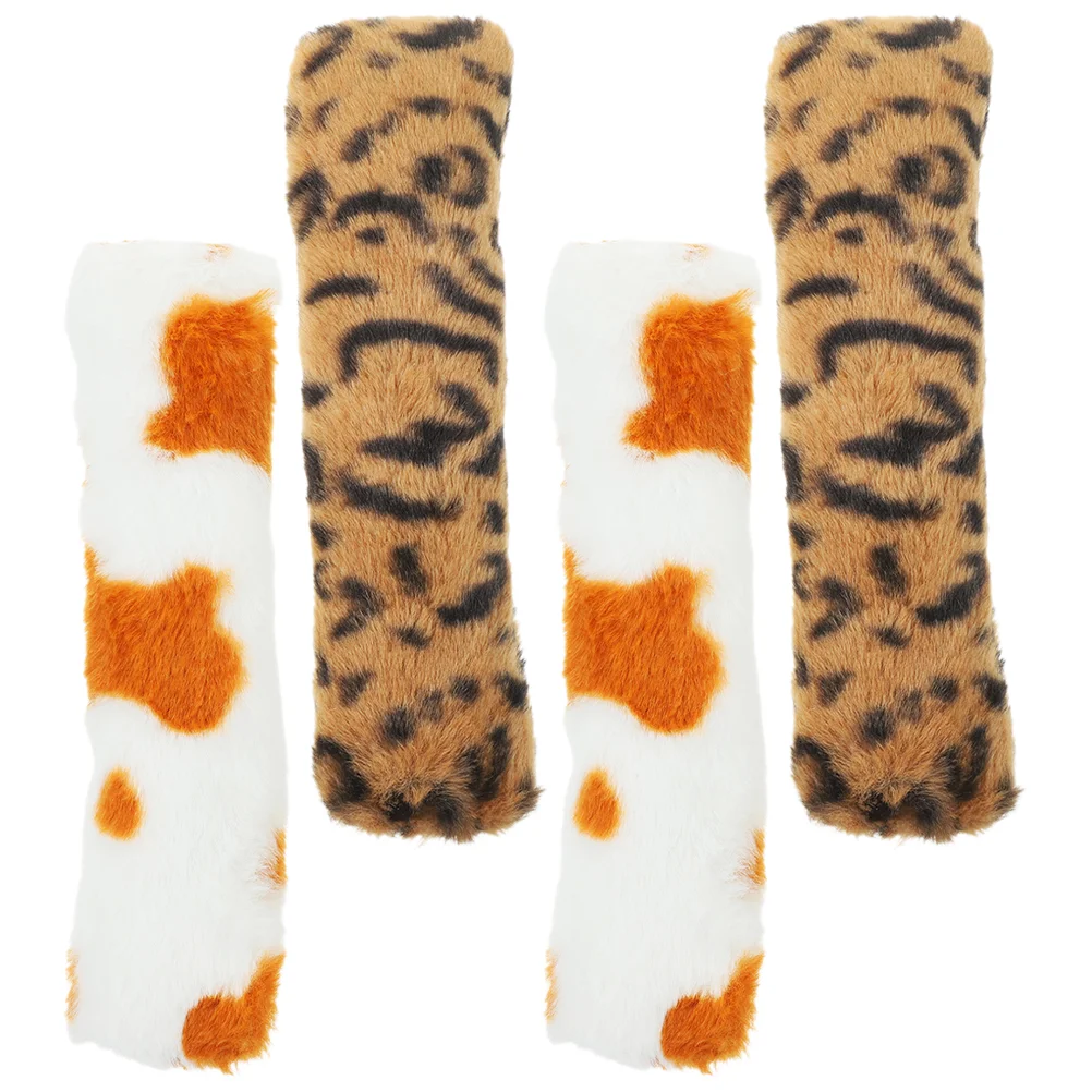 

4 Pcs Toy Catnip Toys Kitten Leopard Print For Indoor Cats Flannel Chew Small