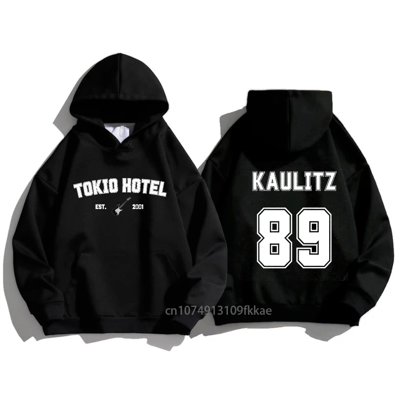 

Tokio Hotel Kaulitz Fashion Band Luxury Hooded Sweatshirt Plain Spring Autumn Print Men Women Pullover Unisex Cotton Hoodie