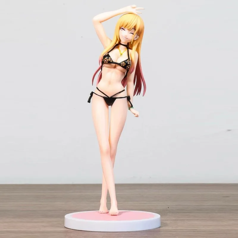 

23cm Dressing Dolls Fall in Love Figures Kitagawa Marin Figure Sexy Girl Kawaii Swimsuit Standing Anime Figure PVC Doll Gift Toy