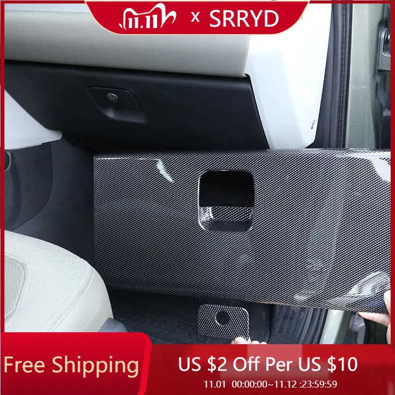

Для Land Rover Defender 110 2020-2022 Car Co-пилотная перчатка Box декоративная панель ABS из углеродного волокна автомобильные аксессуары для интерьера