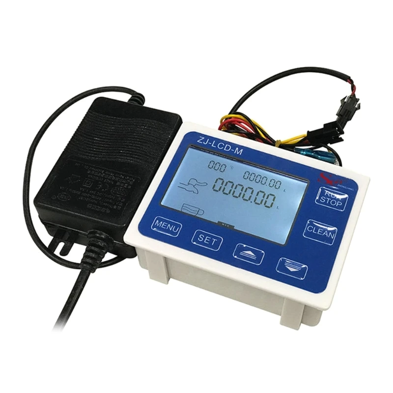 

Water Liquid-Flow Rate Volume DigitalDisplay Flowmeter Quantitative Controller Counter Liter Gallon Total Flow Show Rate 87HA