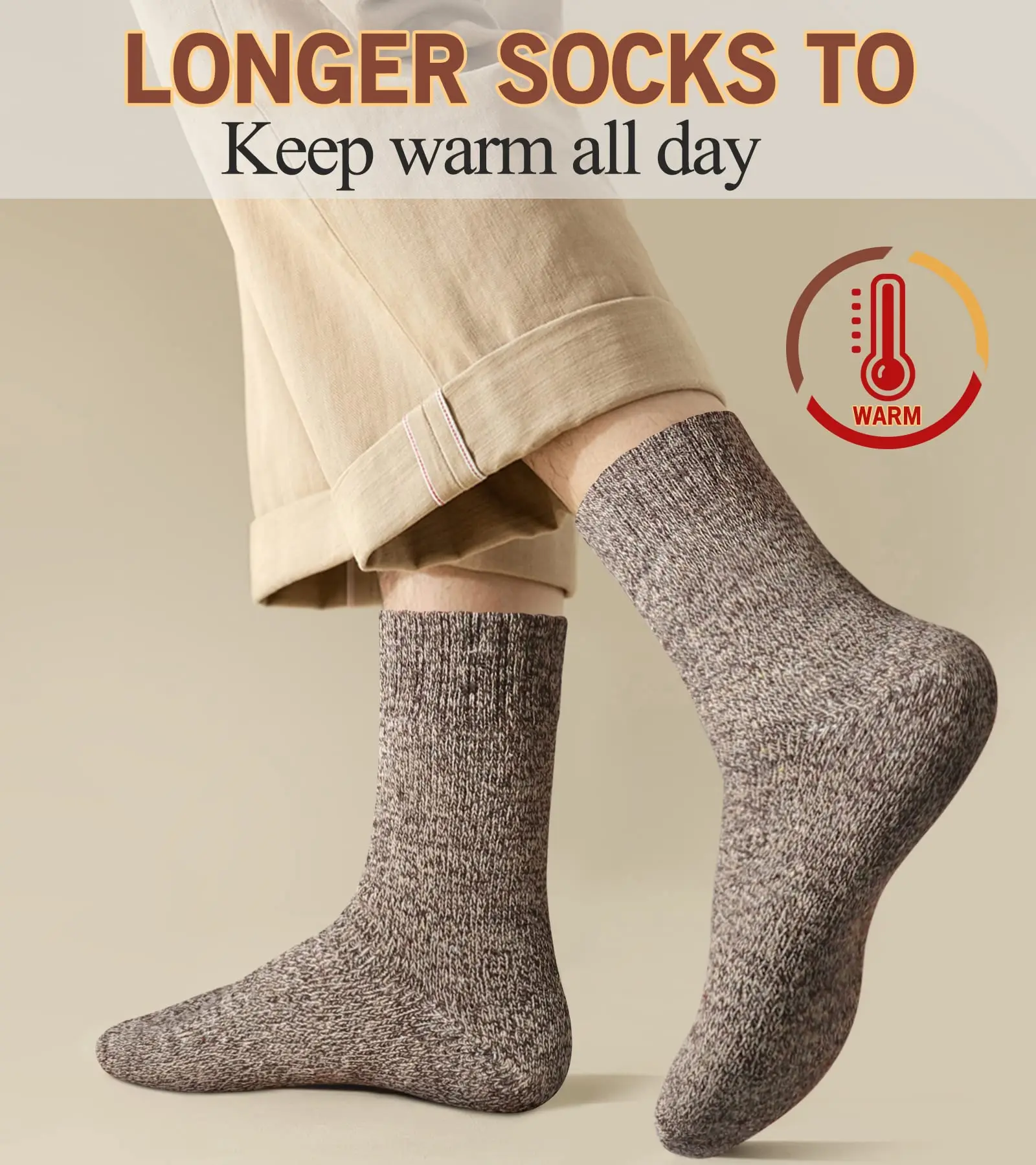 

Носки шерстяные мужские носки однотонные махровые теплые мужские шерстяные супер мериносы холодная зима против женщин толстые носки 5 пар
