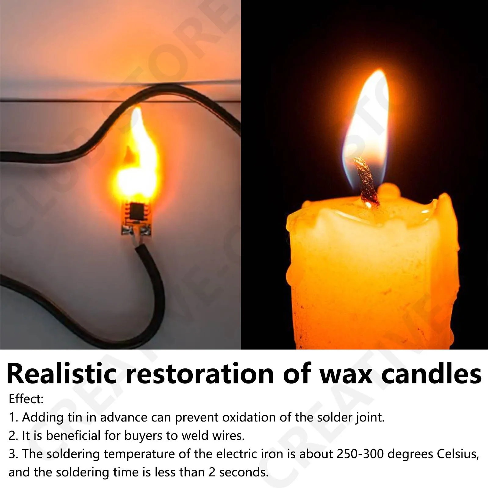 Светодиодная вспышка свечи и USB интерфейс DC 5V 2200K Edison Fire Lightning Series для вечеринки по