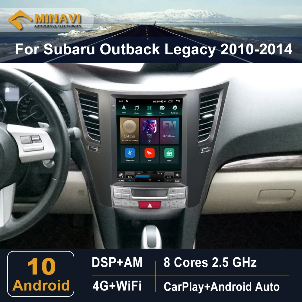 

9.7" Telsa Style Vertical Screen For Subaru Outback Legacy 2010-2014 Car Radio Multimedia GPS Navigation Player Auto Stereo MP5