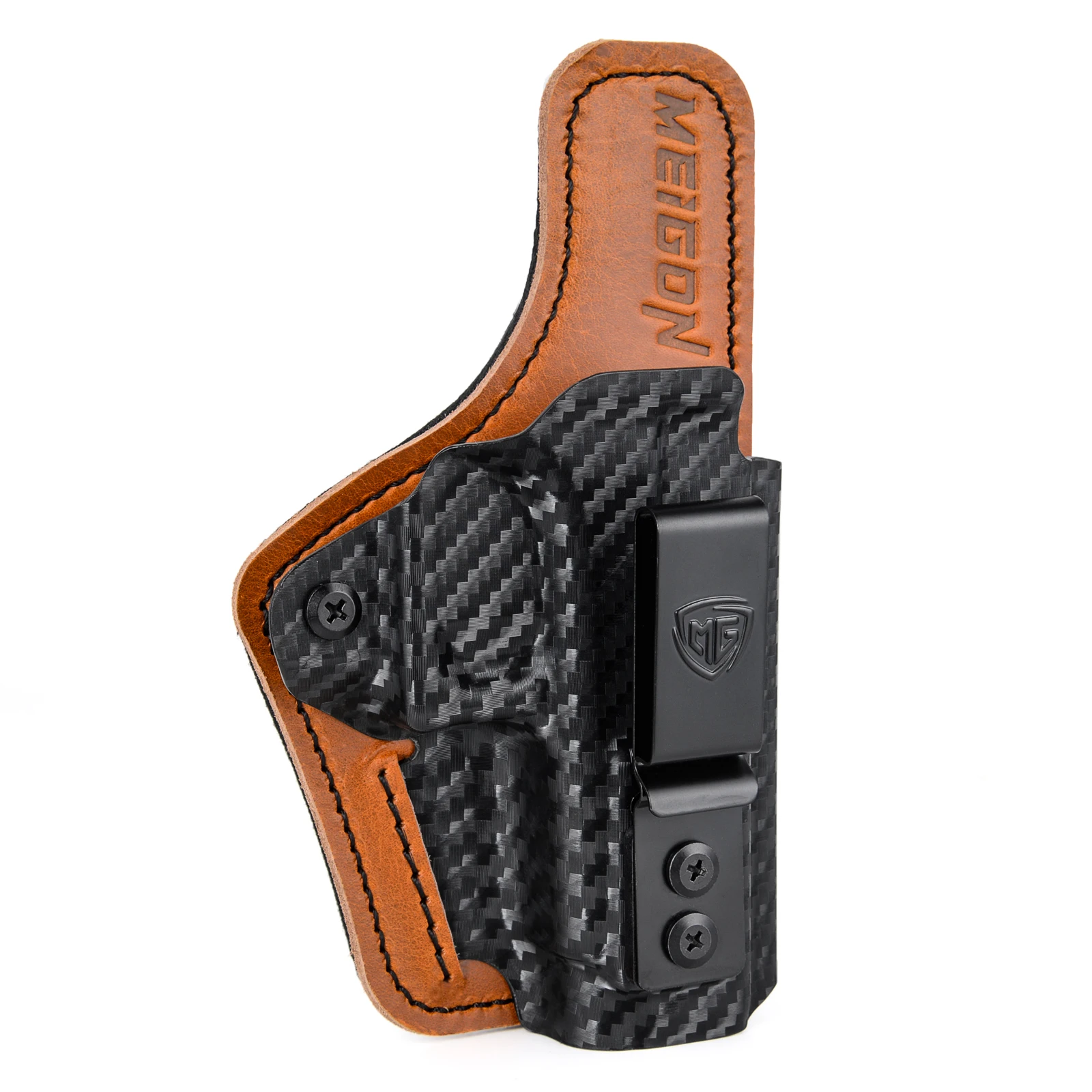 Фото Кобура S&W M&P Shield 9 мм с удобной подушечкой, гибридная кобура из кожи IWB Kydex для Smith & Wesson M&P Shield/Plus со скрытой переноской переноской №2