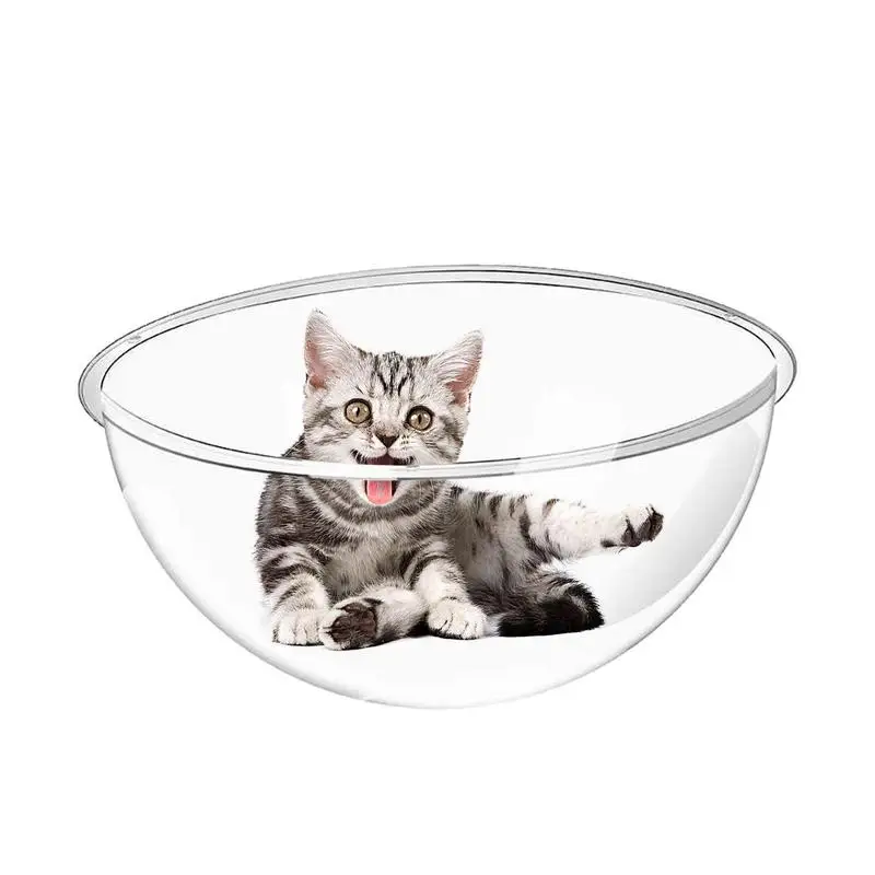 

Acrylic Cat Hammock Transparent Space Capsule Sleep Cat House Replacement Dome Cover Cat House Jumping Platform Cactus Cat Nest
