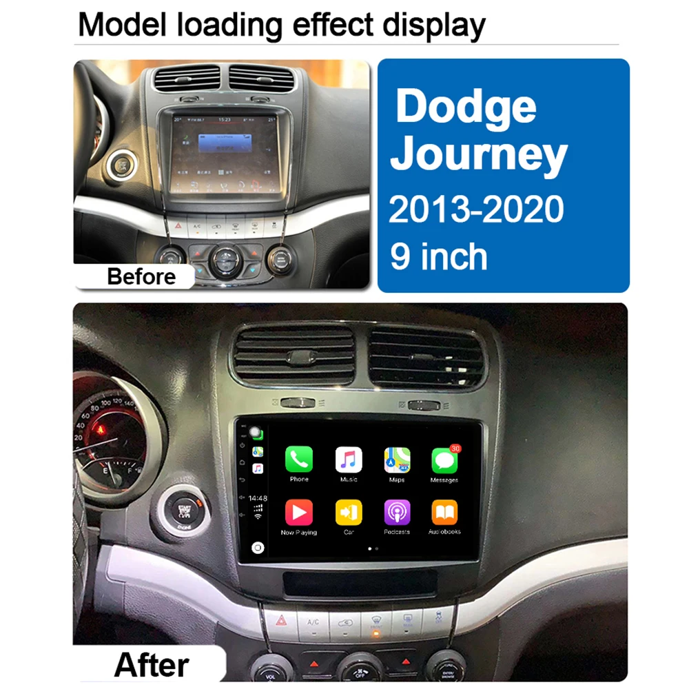 Автомобильный мультимедийный проигрыватель для Dodge Journey Fiat Freemont 2012-2020 2 Din 9 &quotAndroid