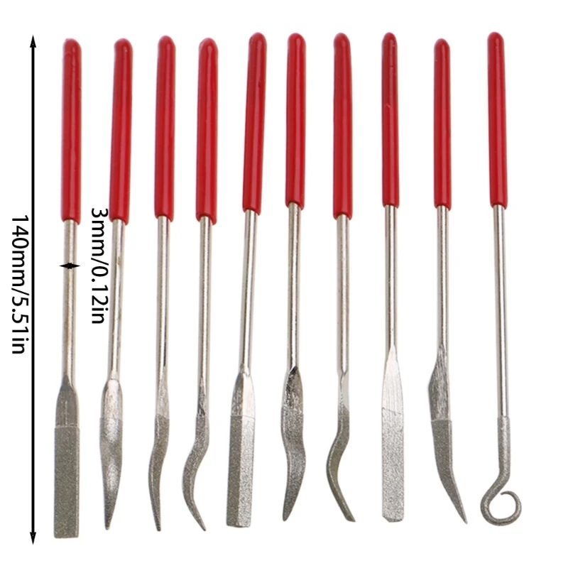 Новые 10 шт. напильники для напильников с алмазным покрытием инструменты