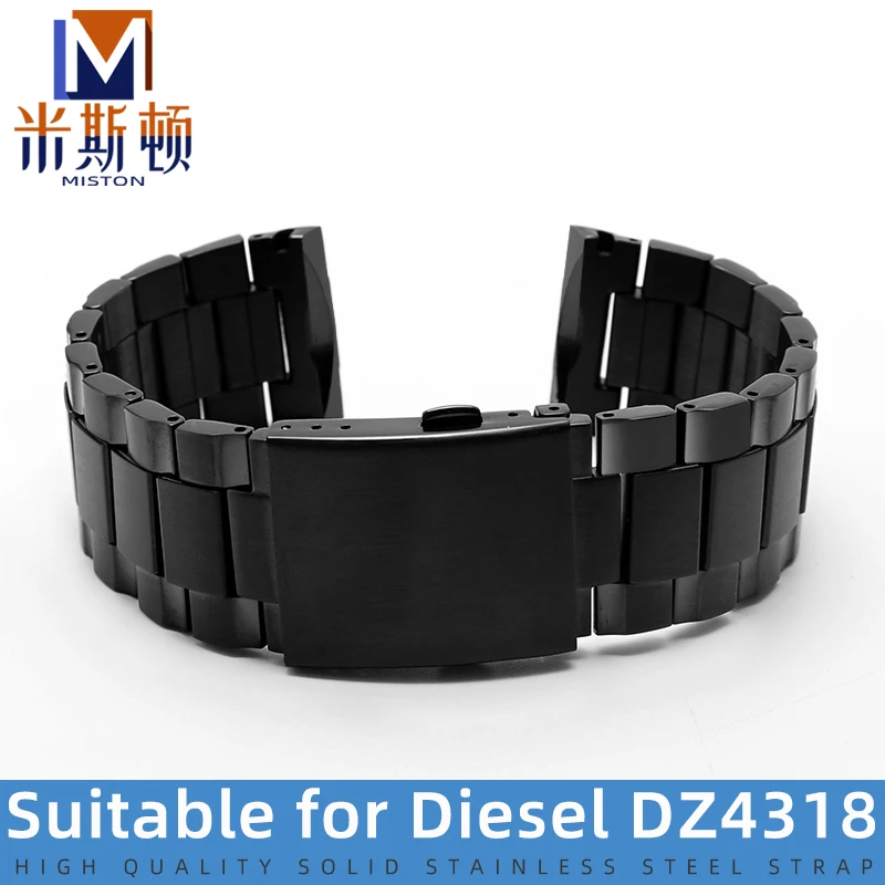 

Suitable for Diesel watch strap DZ4318 DZ4323 DZ4283 precision steel style metal watch chain stainless steel male 26mm