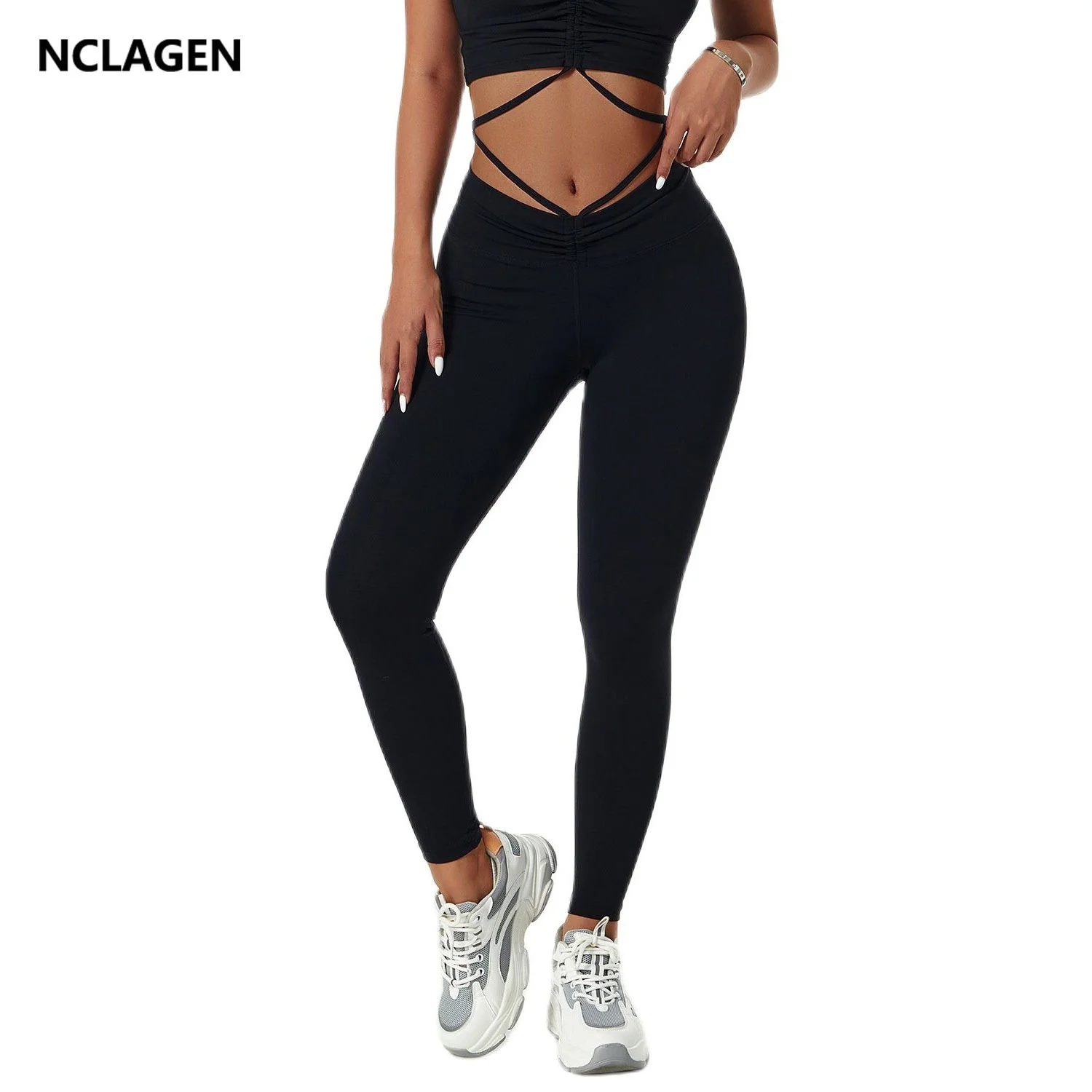 

NCLAGEN Yoga Pants High Waist Women Fitness Leggings Quick Drying Naked Feel Buttery-Soft Hip Lifting Running GYM Sports Tights