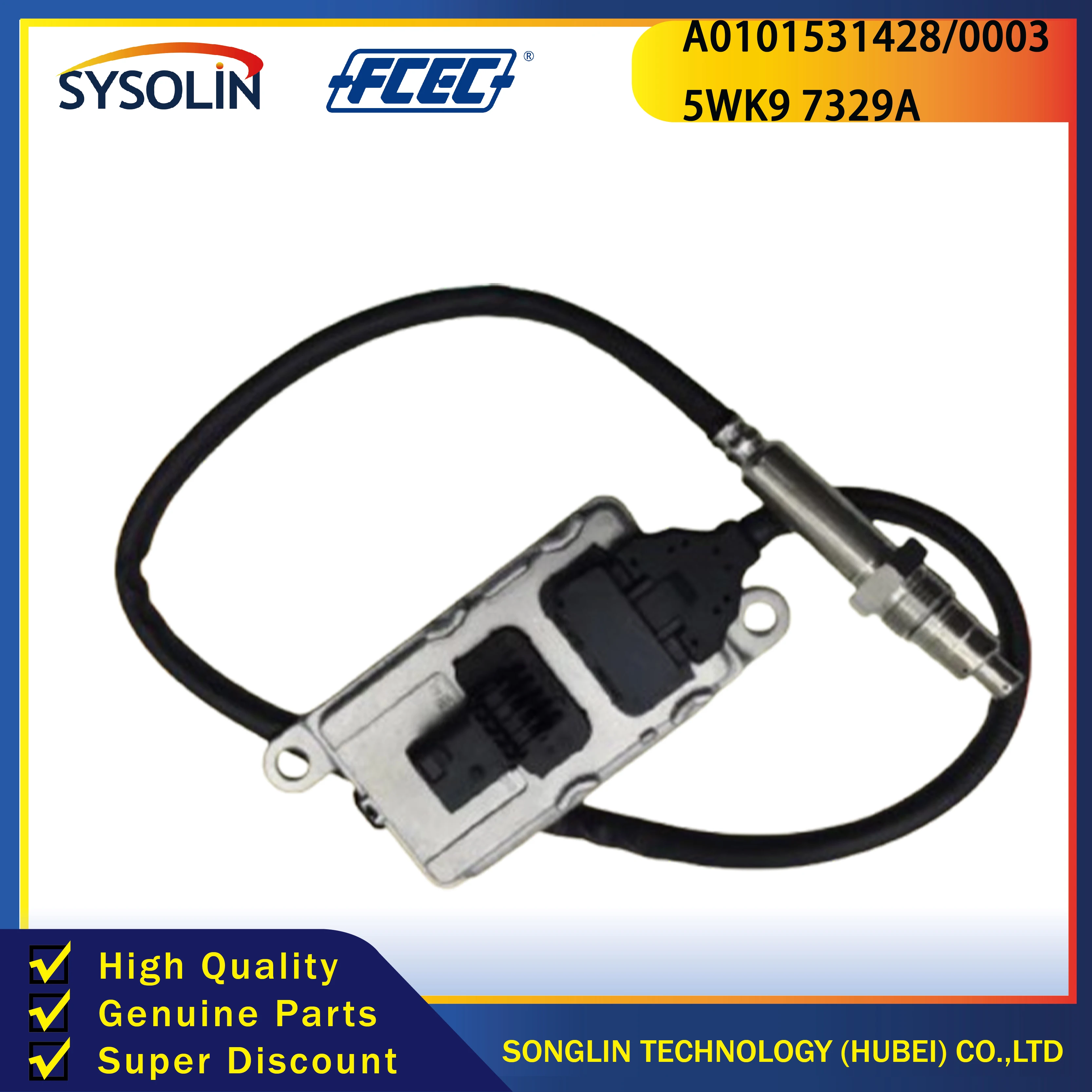 Датчик NOX 24 В высшего качества A 0101531428 /0003 5WK9 7329A оксида азота для деталей