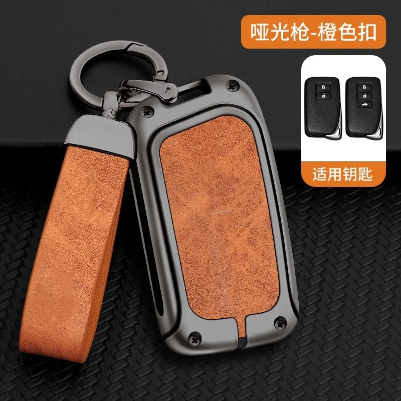 Leather Car Key Fob Cover Case Bag Holder Shell For Lexus NX GS RX IS ES GX LX RC 200 250 350 LS 450H 300H Keychain Accessories