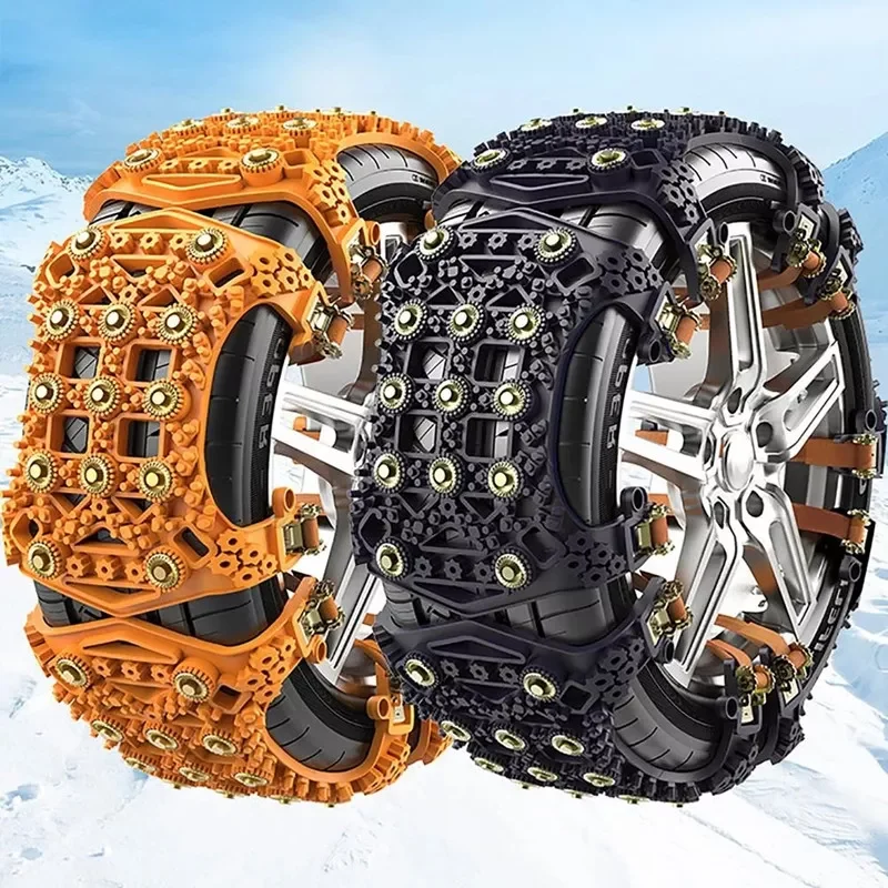 

Tire Snow Chain Universal Anti-Skip Belt Safe Driving For Snow Ice Sand Muddy Offroad For Most Car SUV VAN Wheel