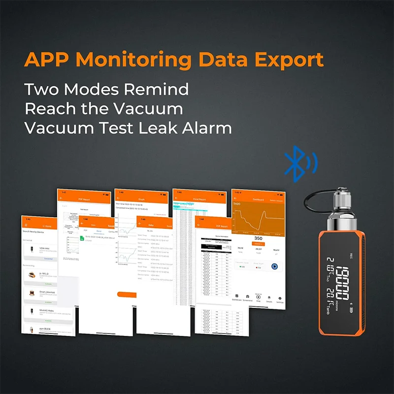 Умный мини-цифровой вакуумметр охлаждающий вакуумный тестер высокоточное