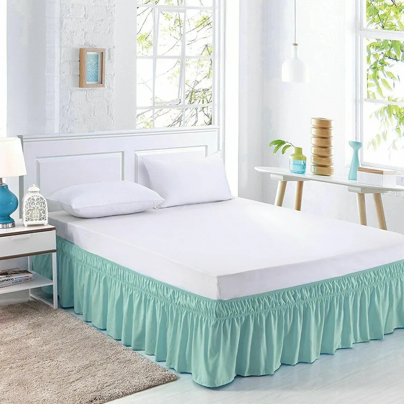 Дешевая Высококачественная 18-дюймовая юбка для кровати с оборками легкая