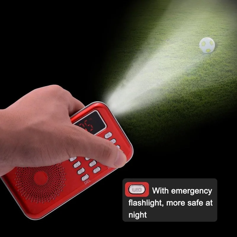 Портативный многополосный мини-радиоприемник FM стерео динамик рекордер MP3-плеер