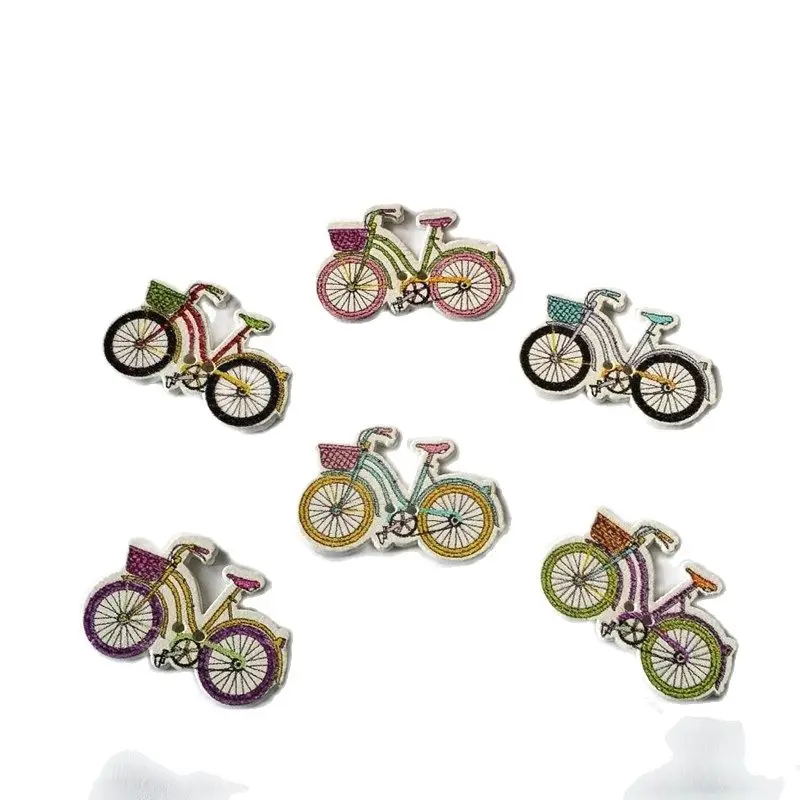 50 шт., деревянные пуговицы с 2 отверстиями, 20 х32 мм