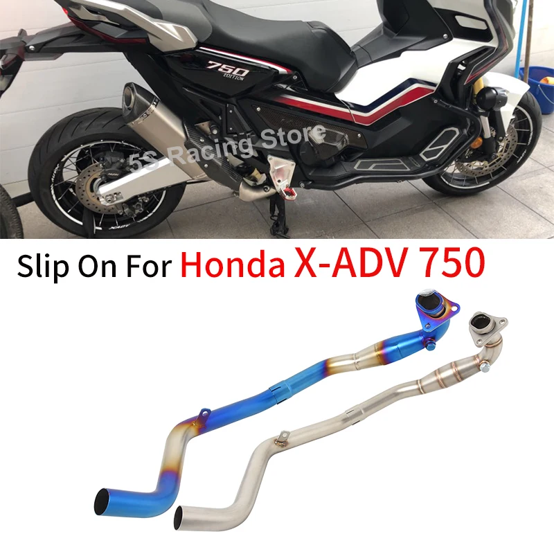 

For Honda X-ADV 750 X ADV750 XADV 750 Motorcycle Exhaust Espace Moto Full System Front Link Pipe Connectted Original Muffler
