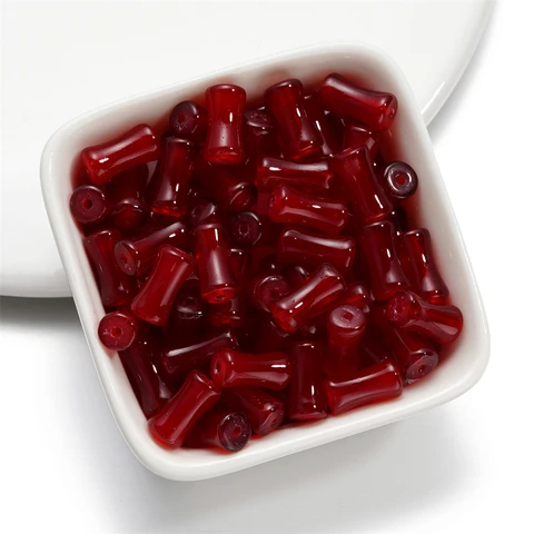 Стеклянные бусины AGCFABS имитация нефрита и бамбука 30 шт.