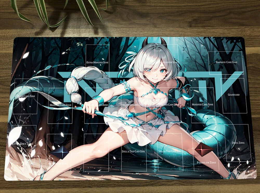 Коврик для мыши YuGiOh трапециевидный, арахнокампа, TCG, игровой коврик для торговых карт, игровой коврик, Настольный коврик для игр, коврик для мыши 60x35 см, коврик для мыши