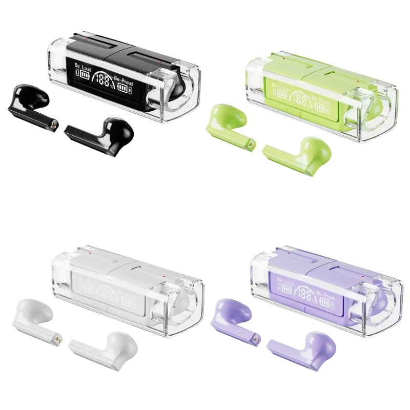

LB83 Wireless Bluetooth-compatible Headphones with Crystal-Clear Charging Box