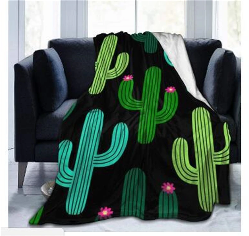 Одеяло из шерпы дикого оленя плюшевое покрывало 3D для кровати дивана пикника