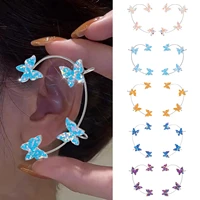 sequins butterflies cuff earrings ear clips around ear earring for women without pierced earrings women valentines day birthday