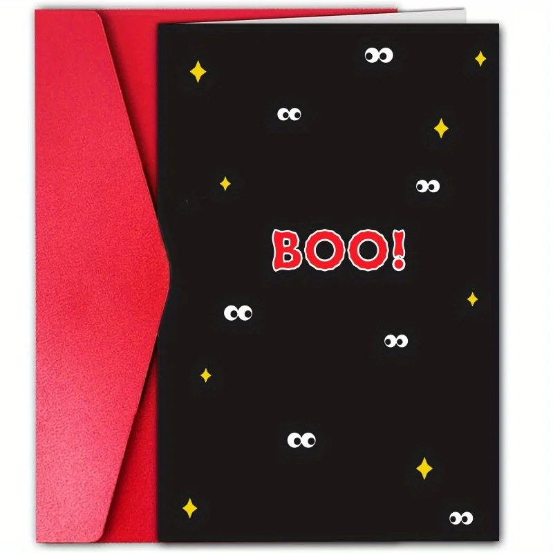 1 Шт. Креативная Поздравительная Открытка На Хэллоуин Забавный Дизайн Кошелек