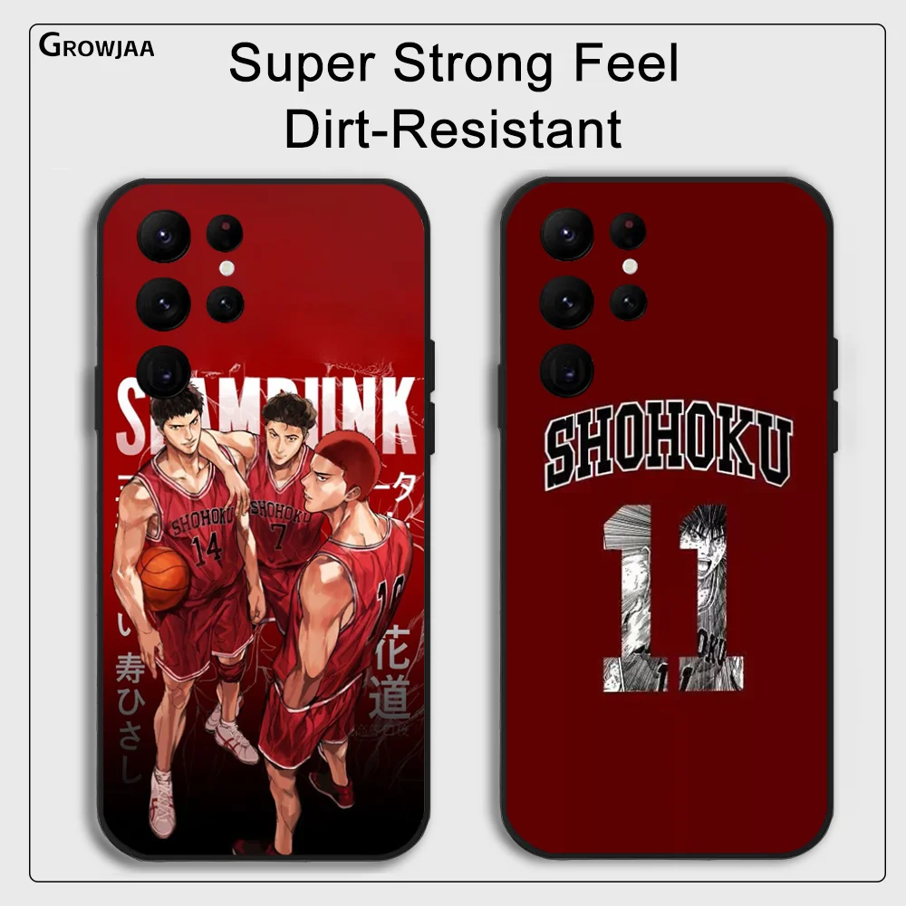 Чехол для телефона S-Slam Dunk Anime Basketball Samsung Galaxy S24 Ultra S22 S23 S21 S20 5G Защитный силиконовый