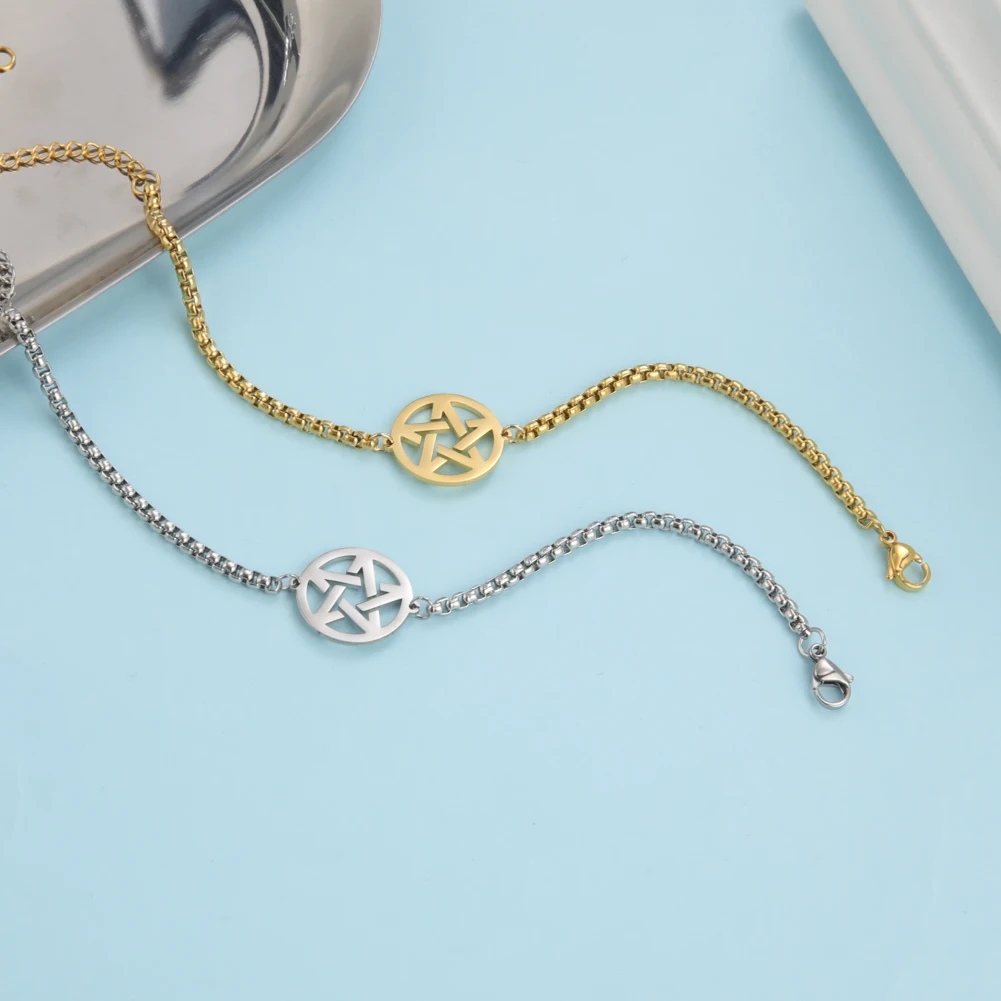 

Kkjoy Bracelets Of Women Men Silver Color Stainless Steel Hollow Flower Pattern Patengram Bangle Vintage Jewelry Accessories
