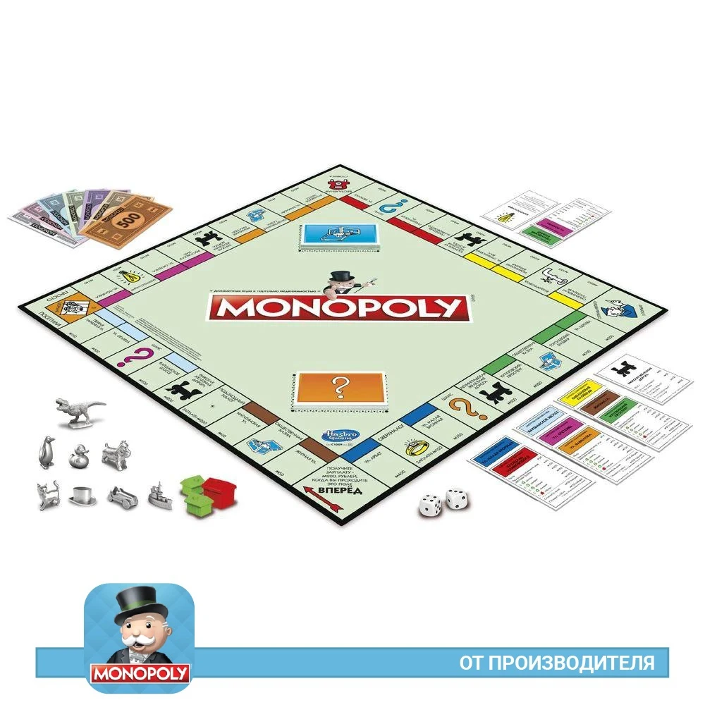 Игра настольная MONOPOLY C1009 Монополия Классика |