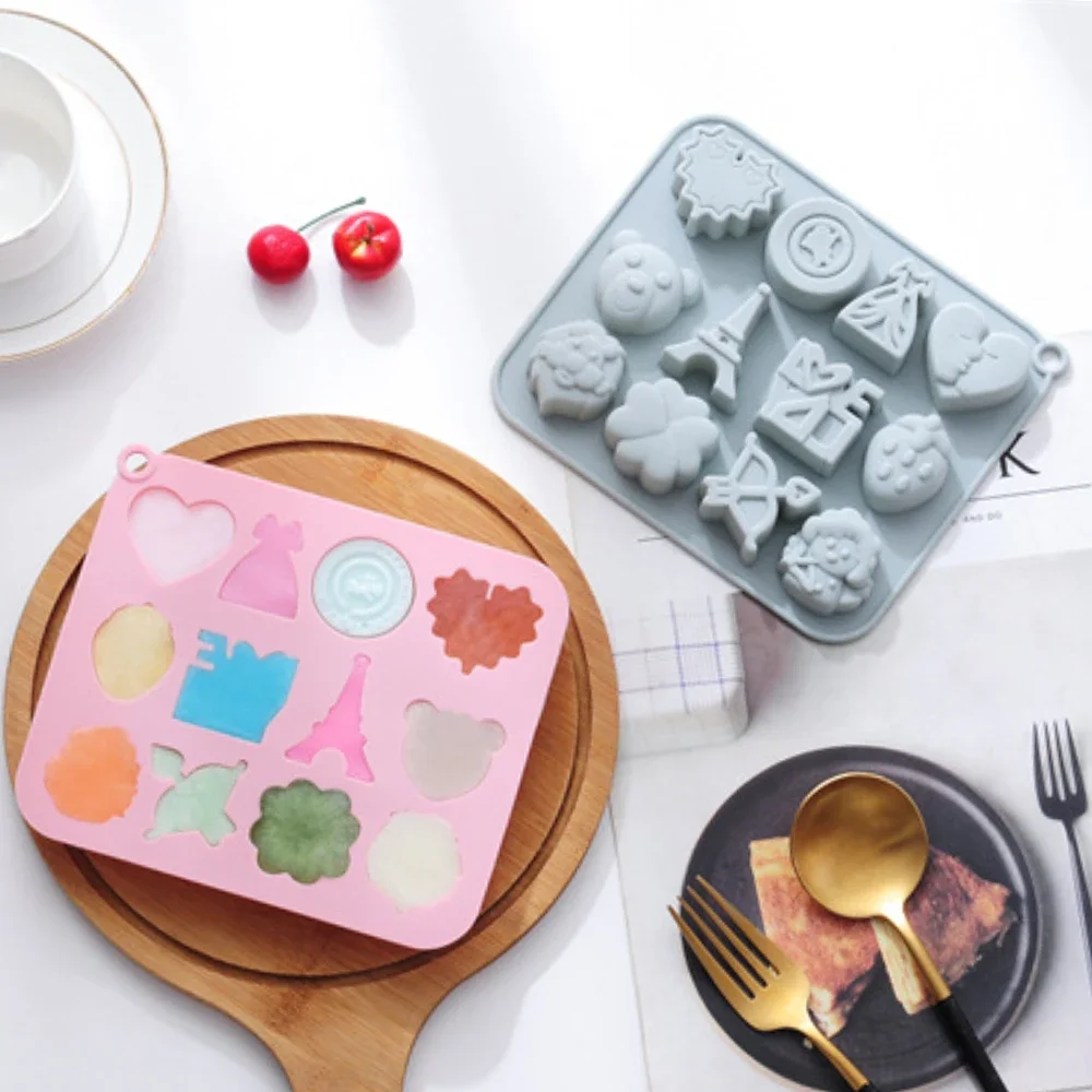 Романтическое сердце шоколадная силиконовая форма плюшевый мишка для печенья