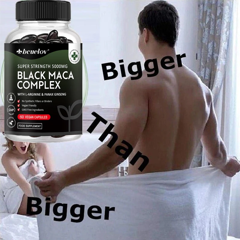 

Peruvian Black Maca Extract - Helps Increase Energy Endurance, Muscle Mass, Combat Sexual Dysfunction, and Improve Performance