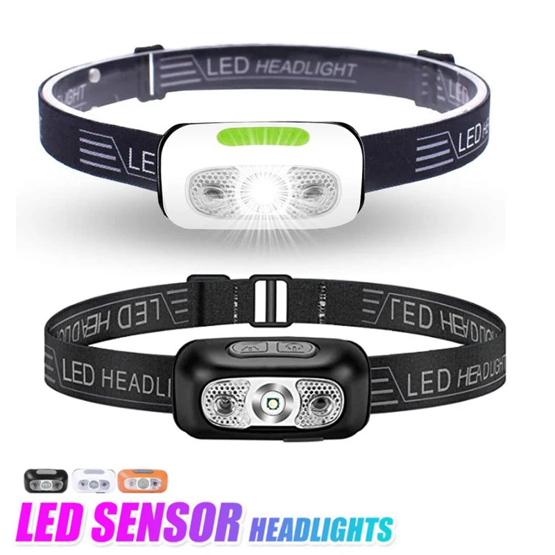 

Портативный светодиодный налобный мини-фонарь с датчиком движения и зарядкой от USB