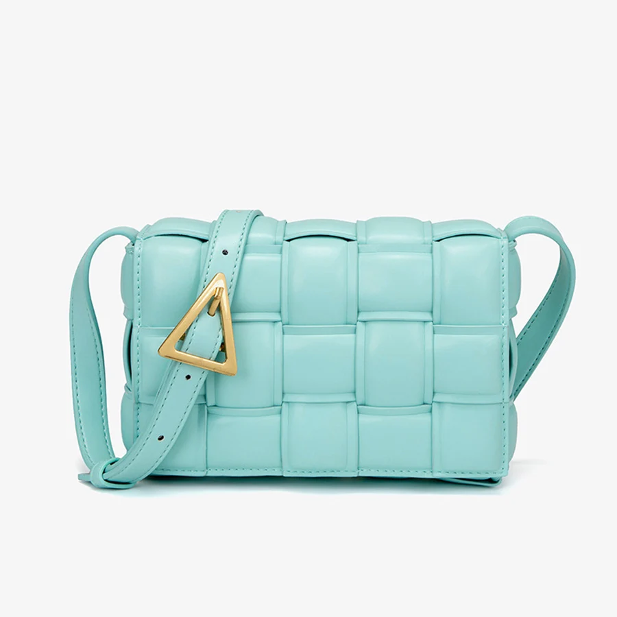 

Women's Bag Designer Luxury PU Handbags 2022 Popular All-Match Woven Brand Shoulder Messenger Bag Fashion Texture Pillow Bag Sac
