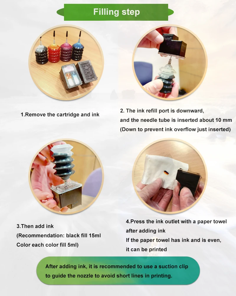 Набор картриджей Vilaxh 678 совместимый с картриджем HP XL для принтера Deskjet 2515 3515 1018 1518