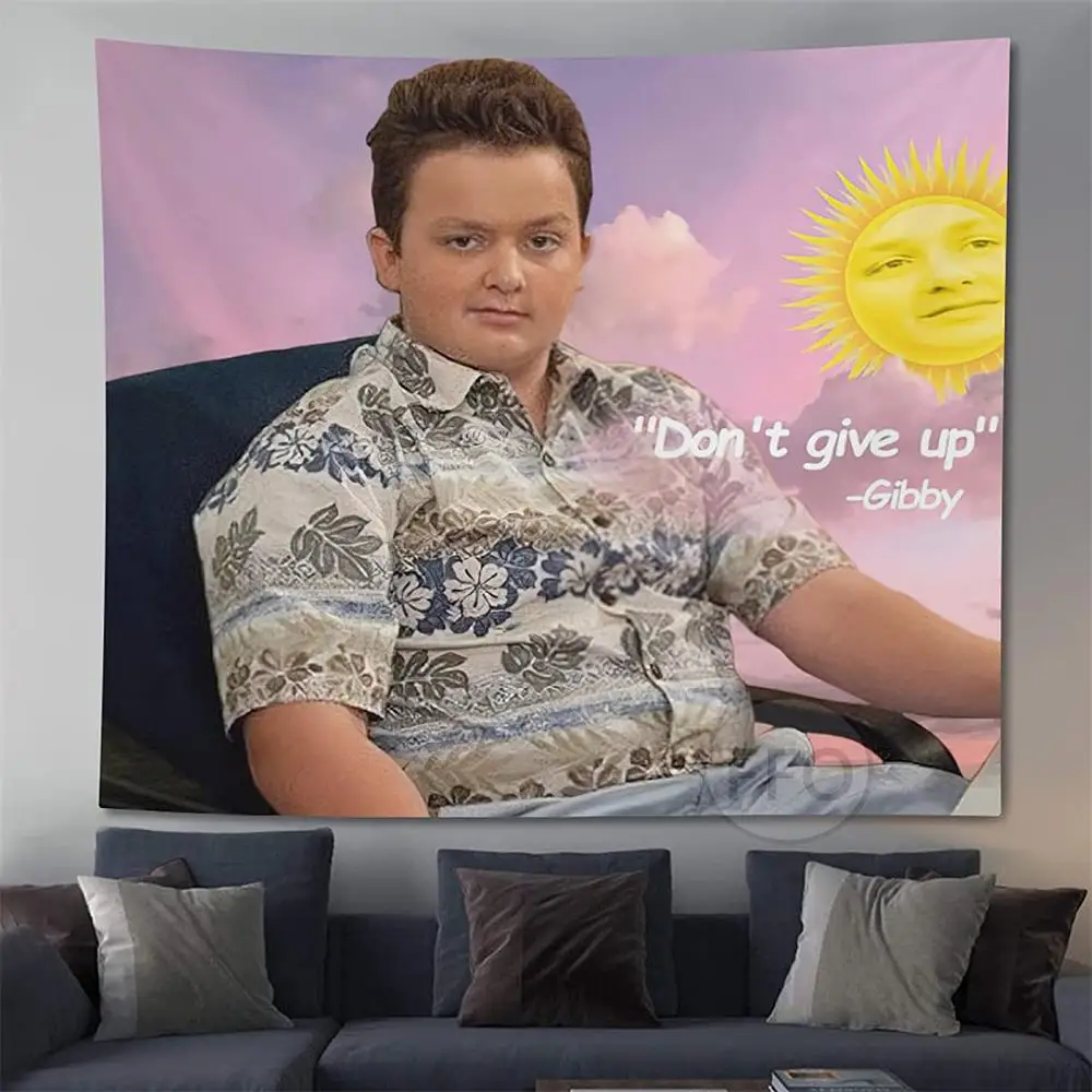 Noick Gibby из icpearl гобелен Настенный декор Fuuny Meme эстетические гобелены коврик для