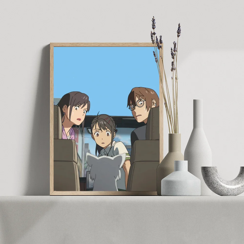 Makoto Shinkai Suzume хорошее качество принты и постеры винтажная комната домашний бар