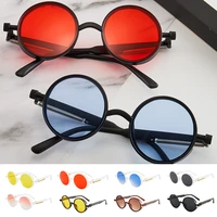 retro round sun glasses for women men creative spring sunglasses high quality steampunk style glasses luxury design brand new