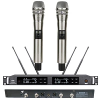 micwl ur24d 300 channel uhf wireless karaoke microphone 2 ksm8 handheld system for stage performance singing true diversity 500m